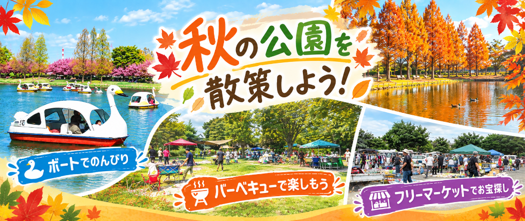 秋の公園散策