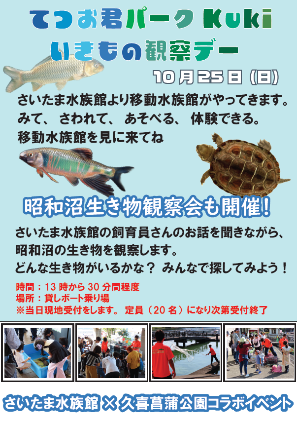 いきもの観察会開催！