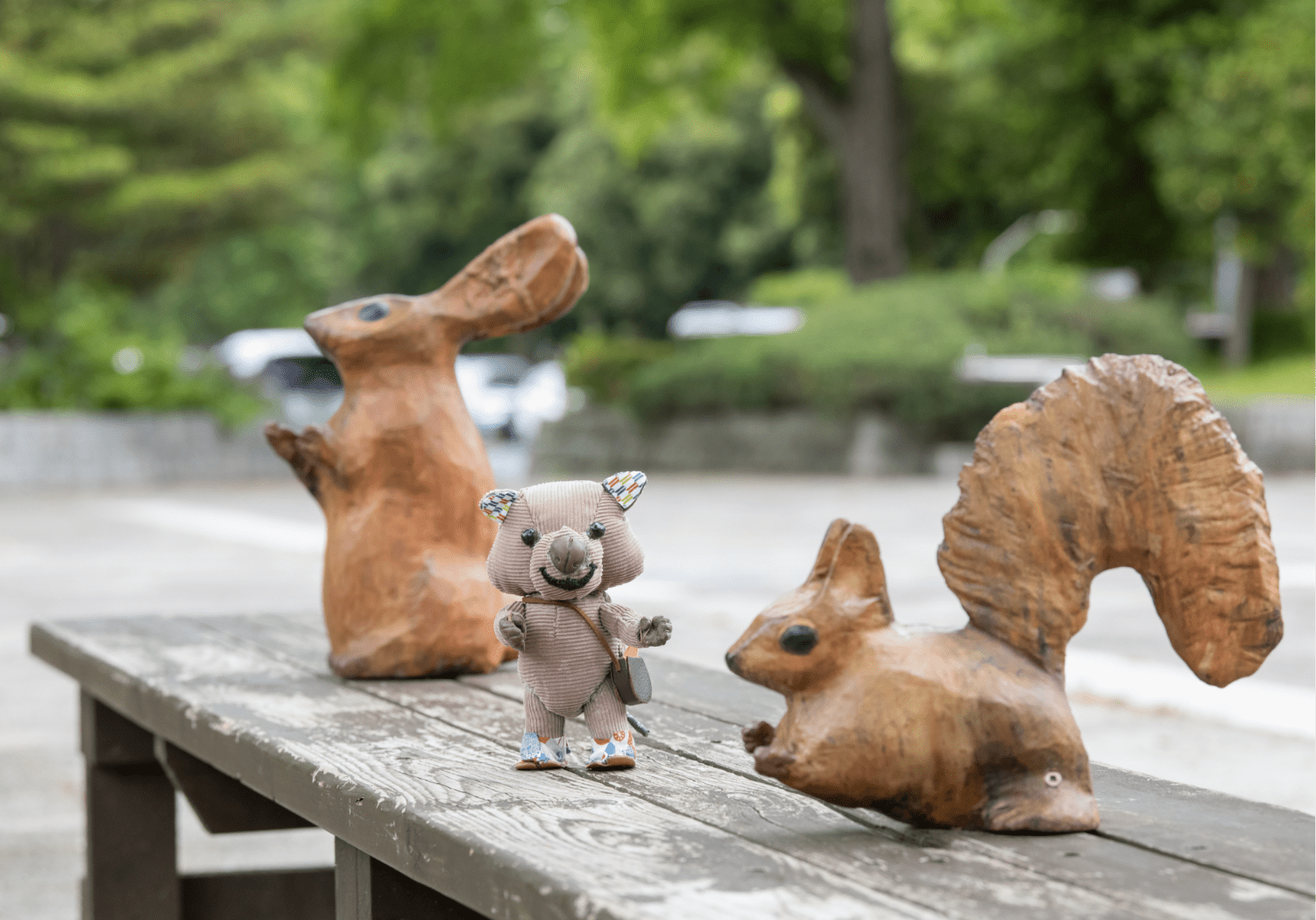 動物の彫刻