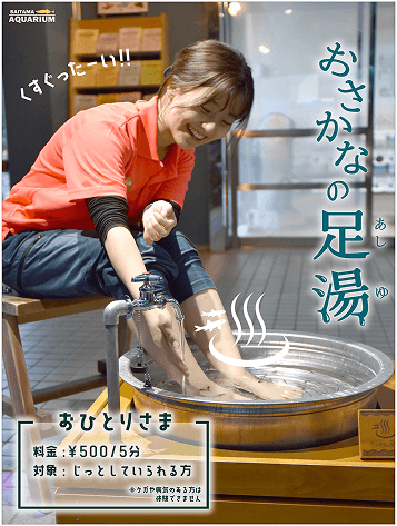 キサイフーズはなさきふれあいパーク おさかなの足湯