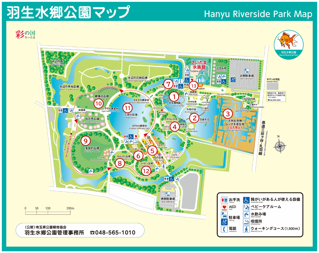 羽生水郷公園マップ